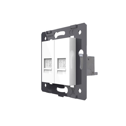 Livolo weißes CAT7 RJ45 LAN-Modul als Enddose