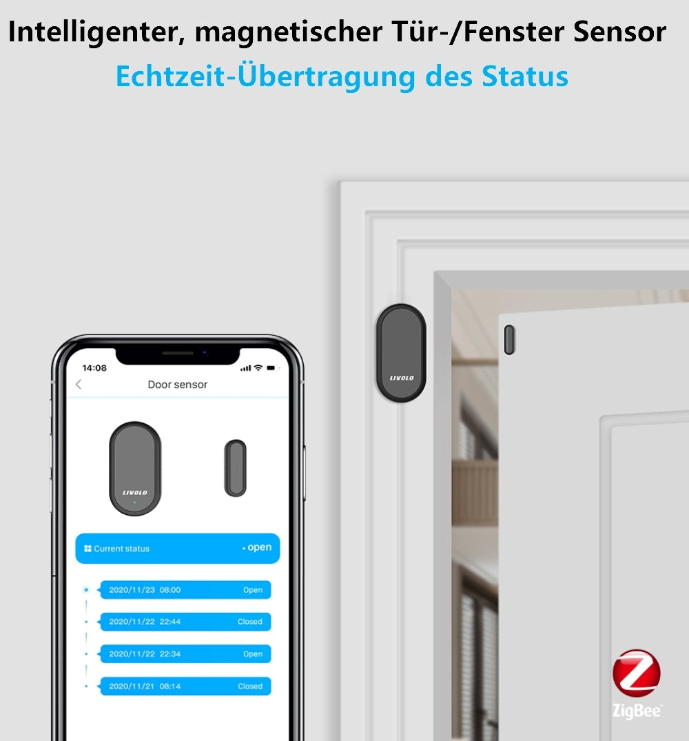 Livolo EC Tür- & Fenster-Sensor in schwarz