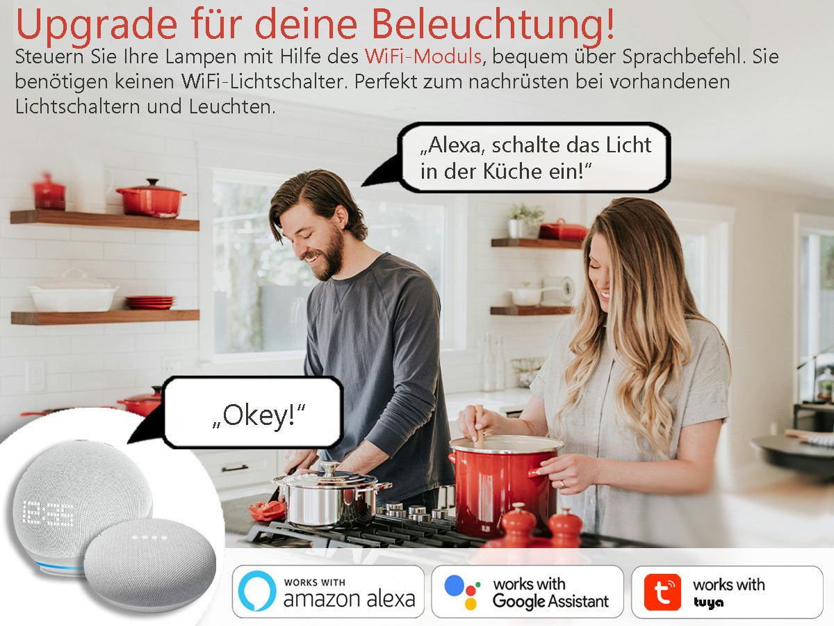 WLAN Steuerung für Leuchten ohne Schalter