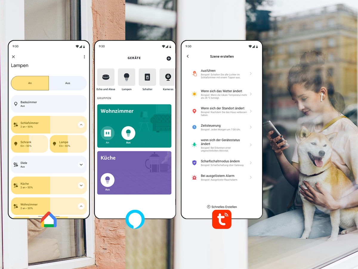 WLAN Steuerung für Leuchten ohne Schalter