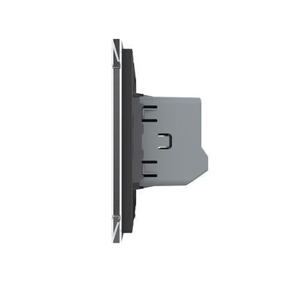 Touch Rolladenschalter mit Glasblende in Weiß von LIVOLO Deutschland
