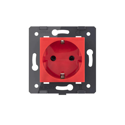 Livolo einfaches Steckdosen-Modul VDE in Rot