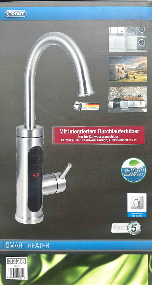 Cornat SMART HEATER mit Durchlauferhitzer und Digitalanzeige