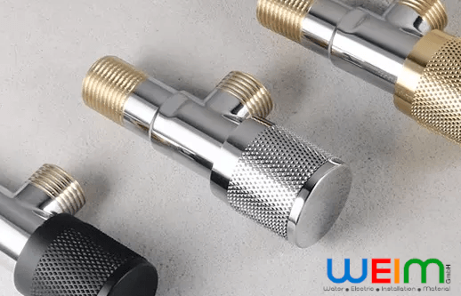 Eckventil Badezimmer Qualitativ 1/2" x 3/8" Design-Eckventil für Waschbecken und Dusche