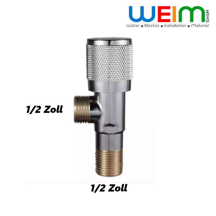 Eckventil Waschbecken Dusche 1/2" x 1/2" – Hochwertiges Design für Ihr Badezimmer - WEIM24