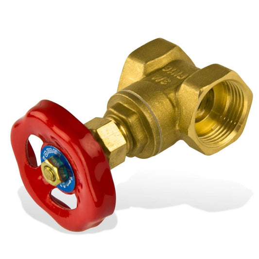 Messing Absperrschieber 1/2" bis 2" - Muffenschieber für Heizungen - WEIM24