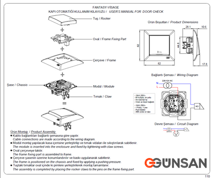 Schuko Steckdose Dimmer Unterputz Jalousie Schalter Taster TV Visage Cremeweiß - WEIM24