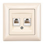 VISAGE Schuko Steckdose Dimmer Creme Jalousie Schalter Taster Rahmen Visage Unterputz - WEIM24