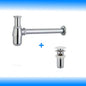 Sifon Siphon Pop Up Ablaufventil Ablaufgarnitur Überlauf Waschbecken Abfluss Set - WEIM24