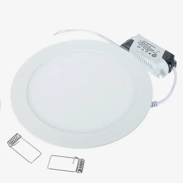LED Panel Einbaustrahler Rund Eckig 9 Watt Naturweiß Warmweiß Dimmbarkeit - WEIM24