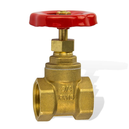Messing Absperrschieber 1/2" bis 2" - Muffenschieber für Heizungen - WEIM24