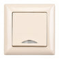 VISAGE Schuko Steckdose Dimmer Creme Jalousie Schalter Taster Rahmen Visage Unterputz - WEIM24