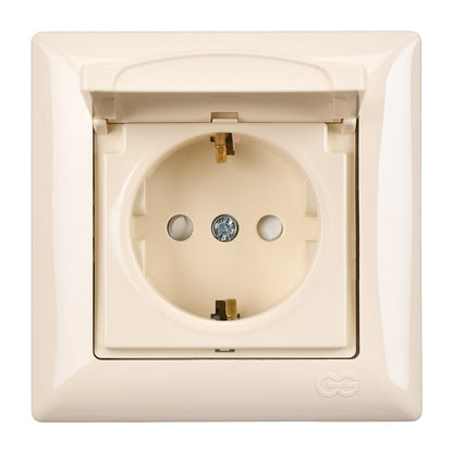 VISAGE Schuko Steckdose Dimmer Creme Jalousie Schalter Taster Rahmen Visage Unterputz - WEIM24