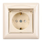 VISAGE Schuko Steckdose Dimmer Creme Jalousie Schalter Taster Rahmen Visage Unterputz - WEIM24