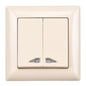 VISAGE Schuko Steckdose Dimmer Creme Jalousie Schalter Taster Rahmen Visage Unterputz - WEIM24