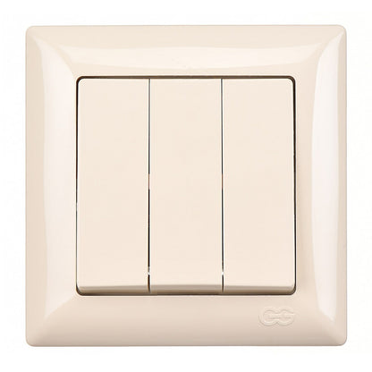 VISAGE Schuko Steckdose Dimmer Creme Jalousie Schalter Taster Rahmen Visage Unterputz - WEIM24