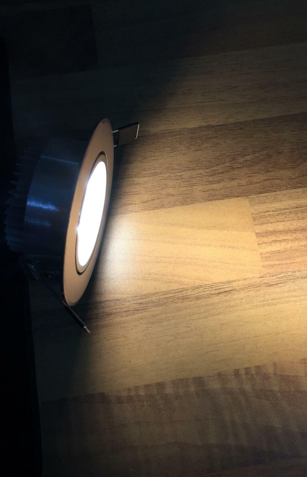 1 LED 3W Spot Strahler Einbauleuchte Strahler Deckenleuchte IP45 Warm-weiß - WEIM24