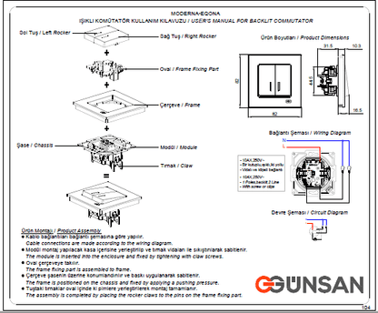UP Schalterprogramme Eqona / Radius Cremeweiß Günsan