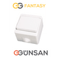 Günsan Feuchtraumschalter IP54 Weiß Aufputz Einschalter Ausschalter Fantasy NEU