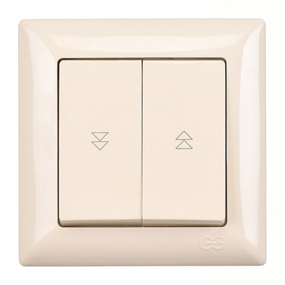 VISAGE Schuko Steckdose Dimmer Creme Jalousie Schalter Taster Rahmen Visage Unterputz - WEIM24