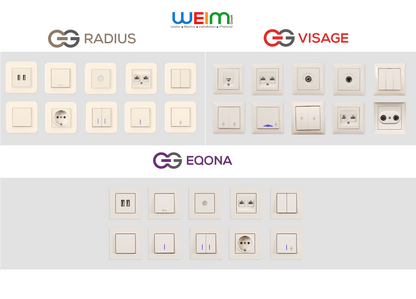 UP Schalterprogramme Eqona / Radius Cremeweiß Günsan