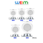 3W 5W 9W LED Einbauleuchten ultraflach IP44 Naturweiß Deckenspots Strahler Panel