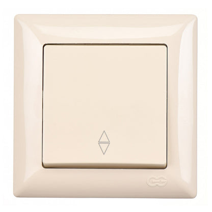 VISAGE Schuko Steckdose Dimmer Creme Jalousie Schalter Taster Rahmen Visage Unterputz - WEIM24