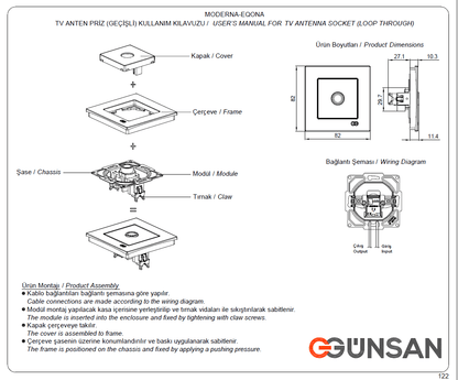 UP Schalterprogramme Eqona / Radius Cremeweiß Günsan
