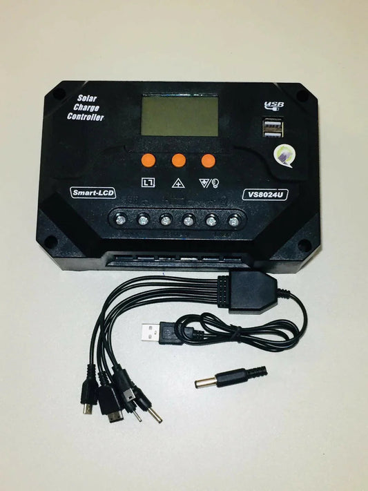 Effizienter Solarregler 80A 12V 24V mit USB für Solarpaneele - WEIM24