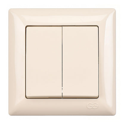 VISAGE Schuko Steckdose Dimmer Creme Jalousie Schalter Taster Rahmen Visage Unterputz - WEIM24