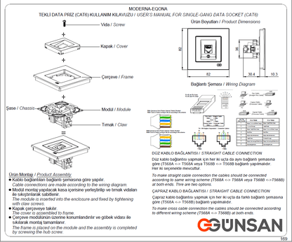 UP Schalterprogramme Eqona / Radius Cremeweiß Günsan