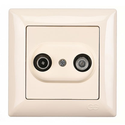 VISAGE Schuko Steckdose Dimmer Creme Jalousie Schalter Taster Rahmen Visage Unterputz - WEIM24