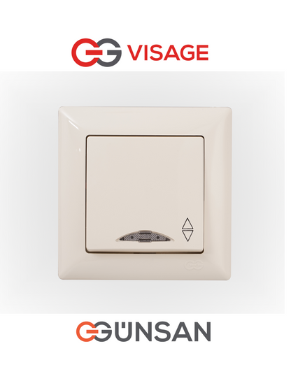 Schuko Steckdose Dimmer Unterputz Jalousie Schalter Taster TV Visage Cremeweiß - WEIM24