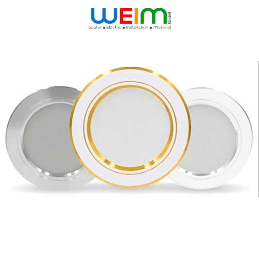 3W 5W 9W LED Einbauleuchten ultraflach IP44 Naturweiß Deckenspots Strahler Panel