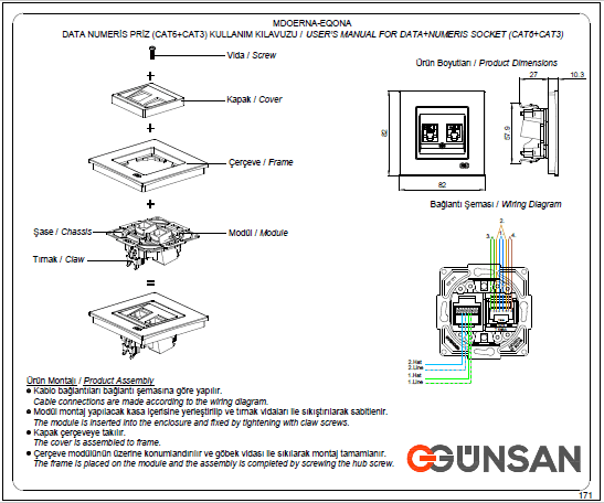 UP Schalterprogramme Eqona / Radius Cremeweiß Günsan