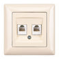 VISAGE Schuko Steckdose Dimmer Creme Jalousie Schalter Taster Rahmen Visage Unterputz - WEIM24
