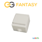 Gunsan Schalter Aufputz Feuchtraum IP54 Grau Einschalter Ausschalter Fantasy NEU mit Baustopfen Messing 1/2