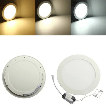 LED Panel Einbaustrahler Rund Eckig 9 Watt Naturweiß Warmweiß Dimmbarkeit - WEIM24
