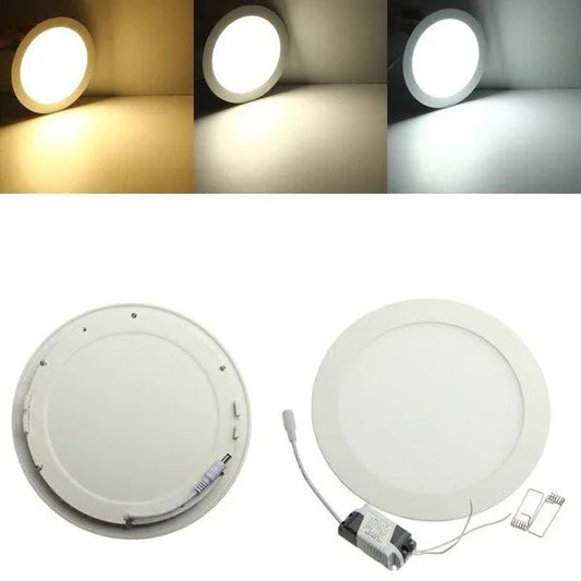 LED Panel Einbaustrahler 9 Watt dimmbar rund eckig Naturweiß Warmweiß - Ideal für jeden Raum anpassbar - WEIM24