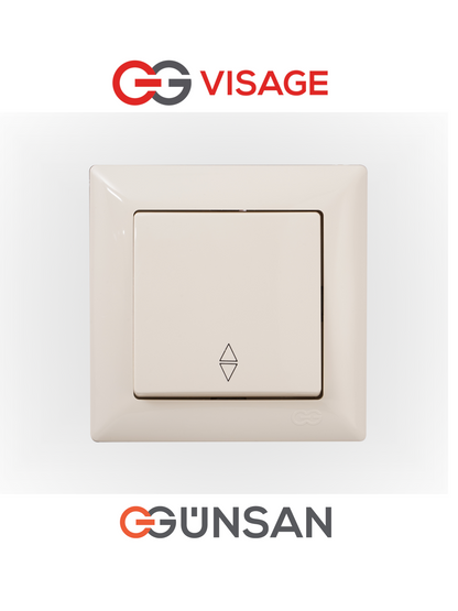 Schuko Steckdose Dimmer Unterputz Jalousie Schalter Taster TV Visage Cremeweiß - WEIM24