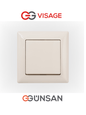 VISAGE Schuko Steckdose Dimmer Creme Jalousie Schalter Taster Rahmen Visage Unterputz - WEIM24