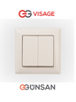 Schuko Steckdose Dimmer Unterputz Jalousie Schalter Taster TV Visage Cremeweiß - WEIM24
