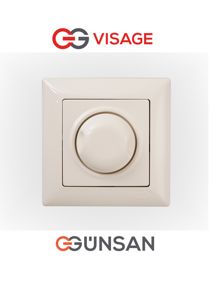 Schuko Steckdose Dimmer Unterputz Jalousie Schalter Taster TV Visage Cremeweiß - WEIM24