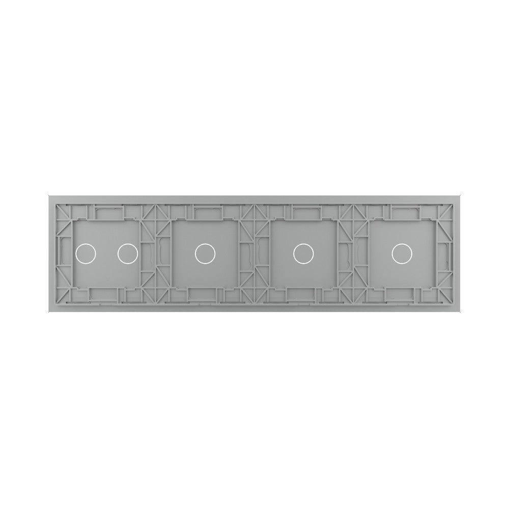 LIVOLO Glasblende für Design Touch Wandschalter in Grau Glas