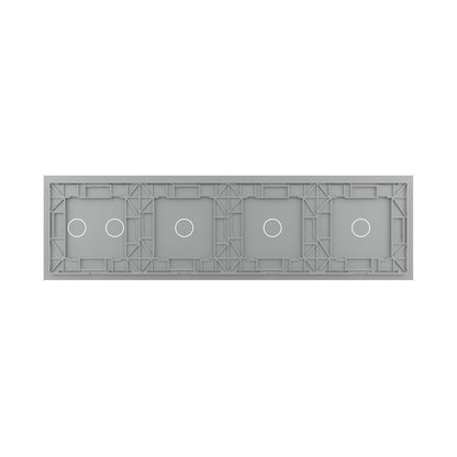 LIVOLO Glasblende für Design Touch Wandschalter in Grau Glas