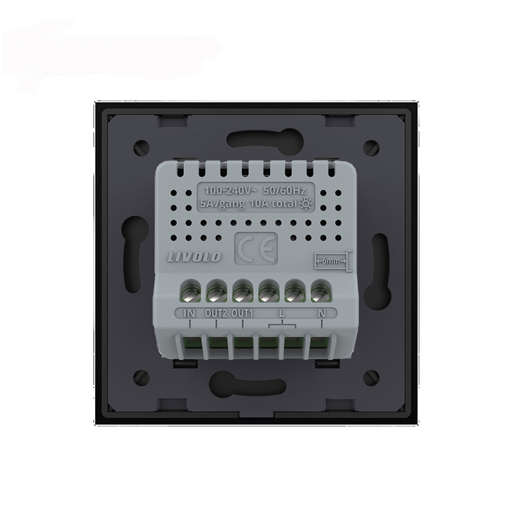Livolo Touch-Taster für intelligente Relais in schwarz für 230V