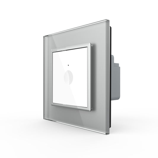 Einfacher NOTCH-Lichtschalter in grauer Glasblende