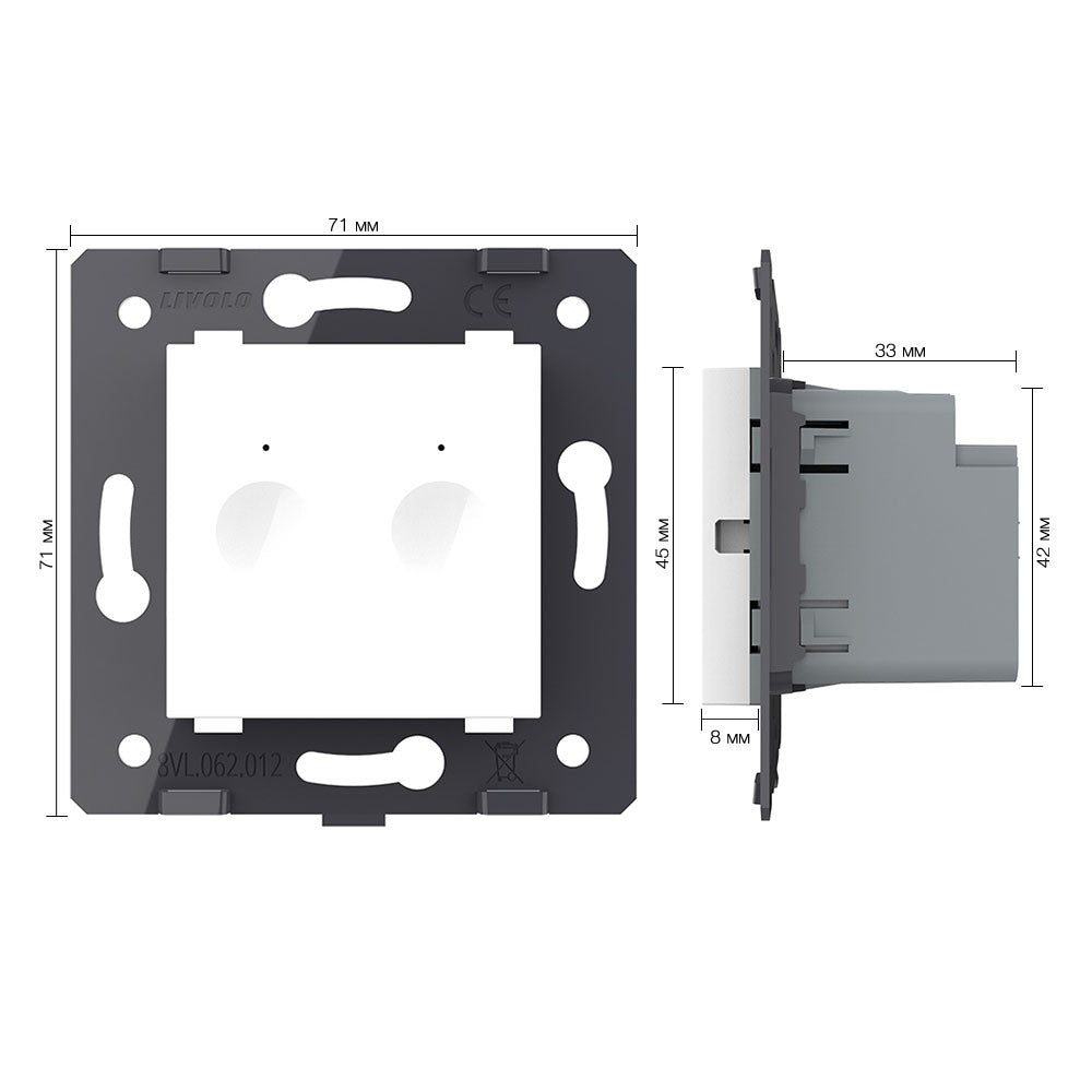 LIVOLO Design Touch Serienlichtschalter Wechselschalter
