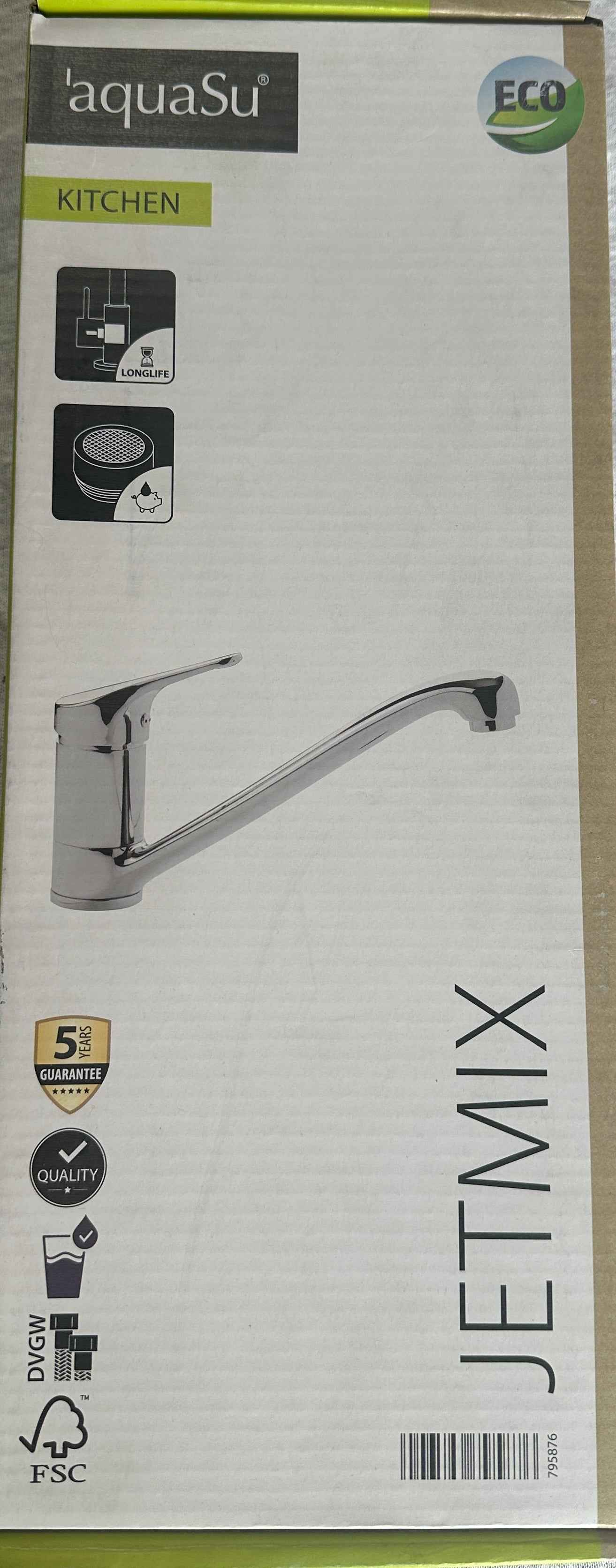 Sanitop-Wingenroth AquaSu Spültischarmatur „JETMIX“ Chrom Einhebelmischer