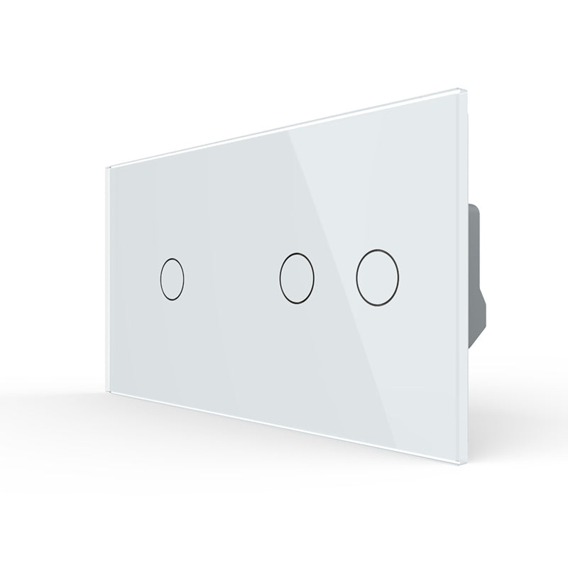 LIVOLO Wechselschalter + Kreuzschalter + Serienschalter mit Glasrahmen